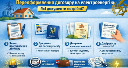 АТ «Вінницяобленерго» – особистий кабінет, передати покази лічильника, кол-центр 0 (800) 30-95-95 Які документи потрібні, щоб переоформити договір на електроенергію_0